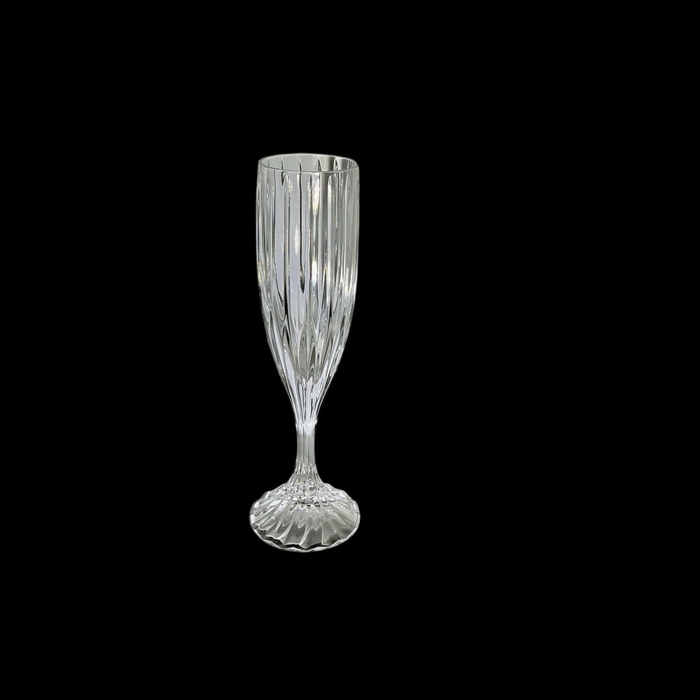 Vtg Discontinued Mikasa "Park Lane" Lead Crystal Fluted Champagne 8.75" Tall